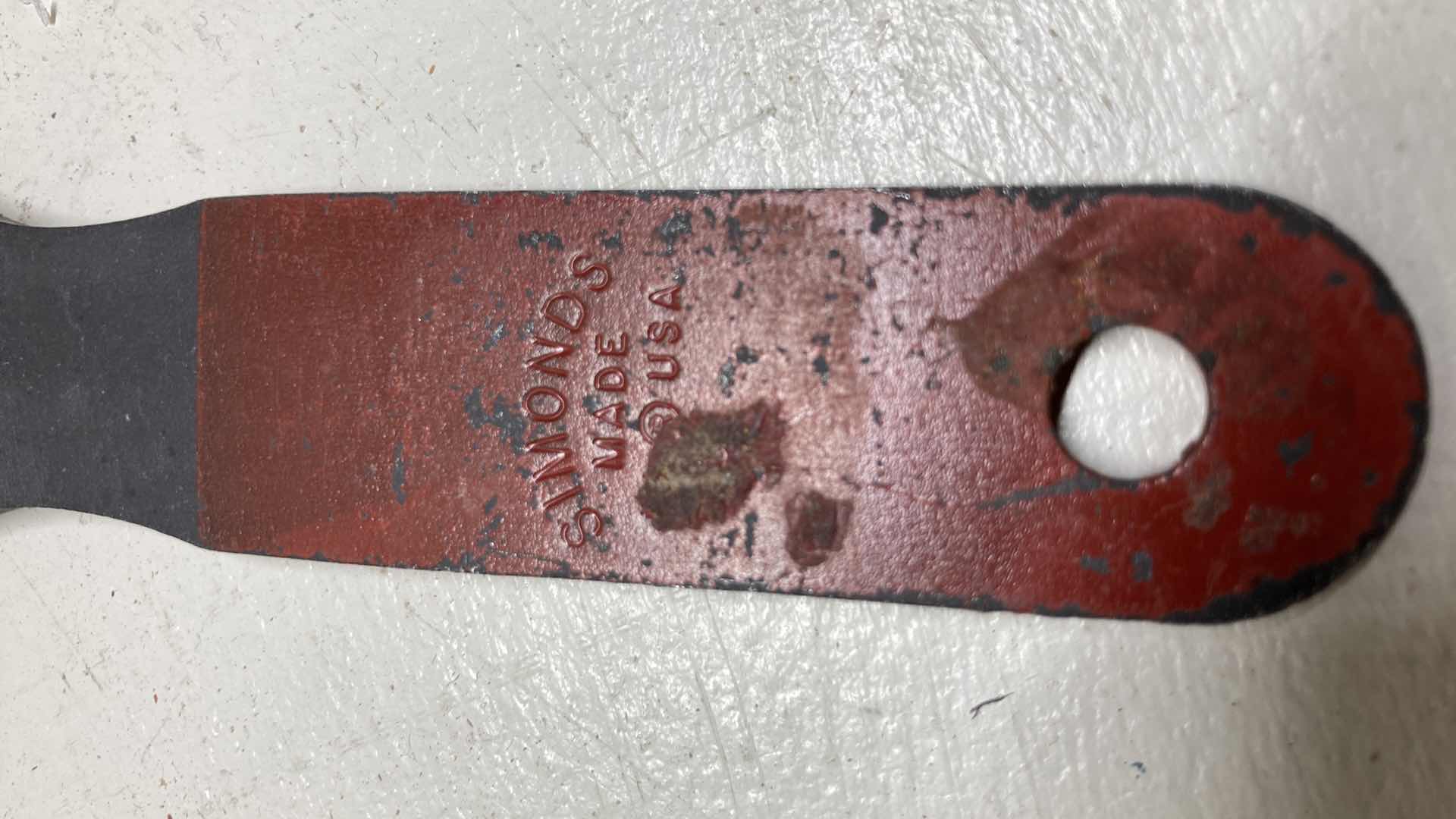 Photo 7 of VINTAGE NICHOLSON 21” WOOD HANDLED FILE W SIMONDS STEEL FILE