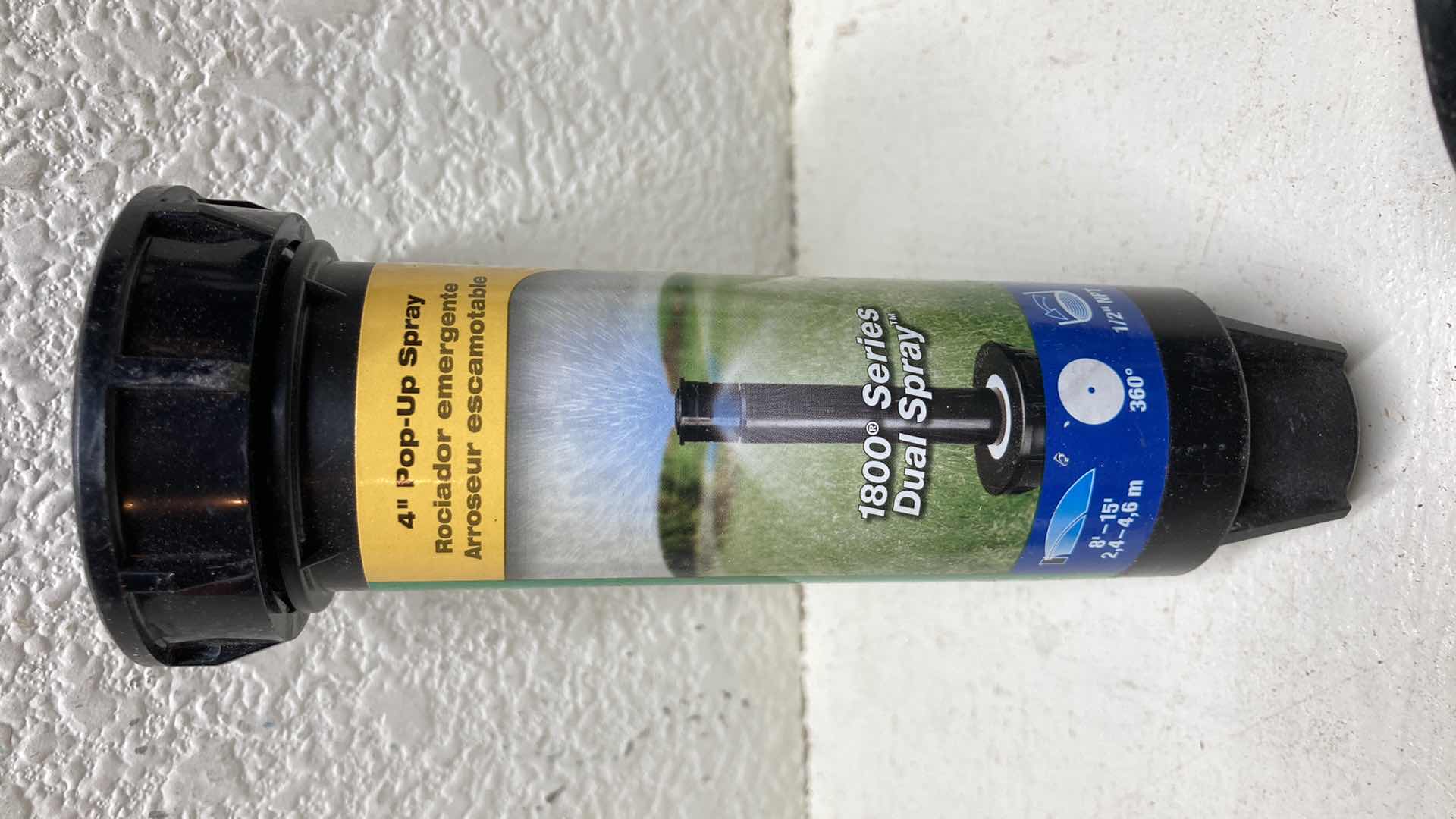 Photo 1 of NEW RAINBIRD 1800 SERIES 4” DUAL SPRAY SPRINKLERS (7) W CUT OFF RISERS 0.5” X 6”