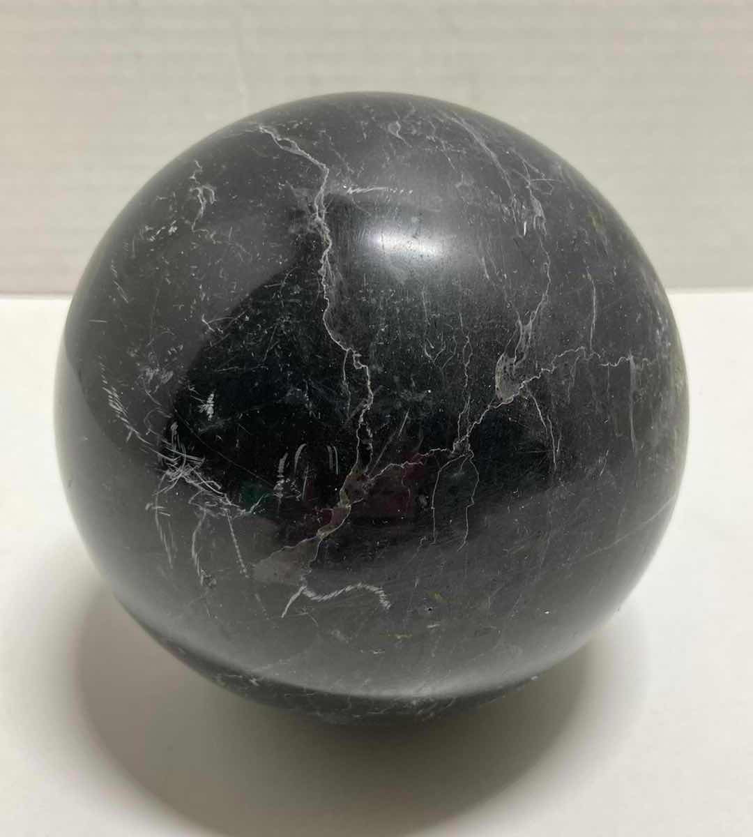 Photo 1 of MARBLED EBONY POLISHED STONE SPHERE 4”X 4”