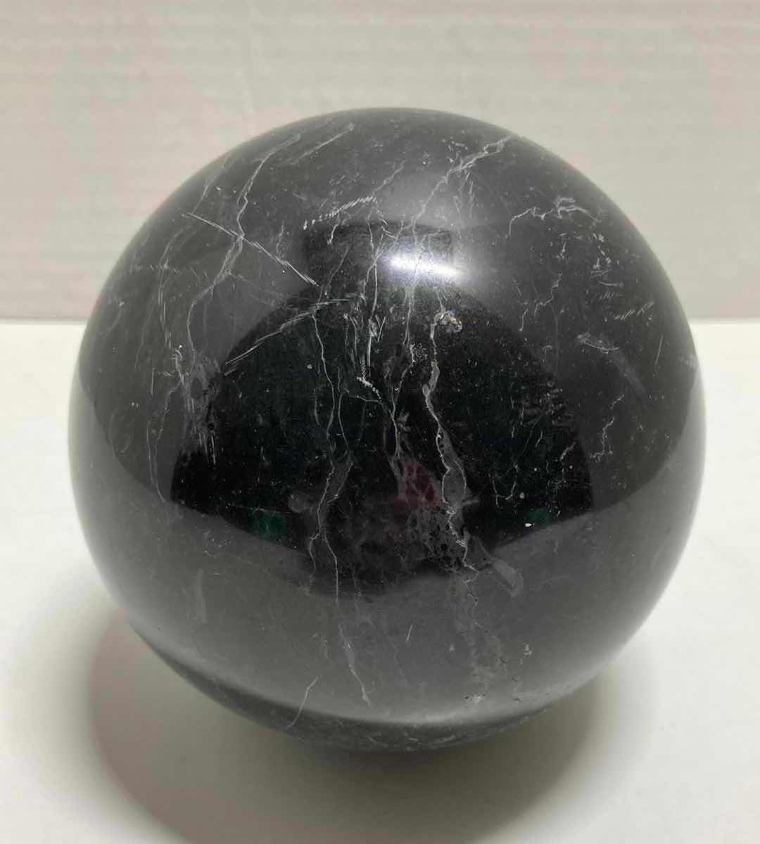 Photo 1 of MARBLED EBONY POLISHED STONE SPHERE 4”X 4”