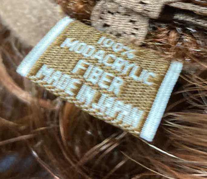 Photo 1 of CHESTNUT COLORED WOMENS MODACRYLIC FIBER HAIR WIG W STYROFOAM MANNEQUIN HEAD MADE IN THAILAND,JAPAN