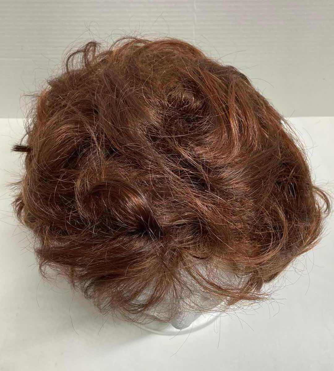 Photo 1 of CHESTNUT COLORED WOMENS MODACRYLIC FIBER HAIR WIG W STYROFOAM MANNEQUIN HEAD MADE IN THAILAND,JAPAN