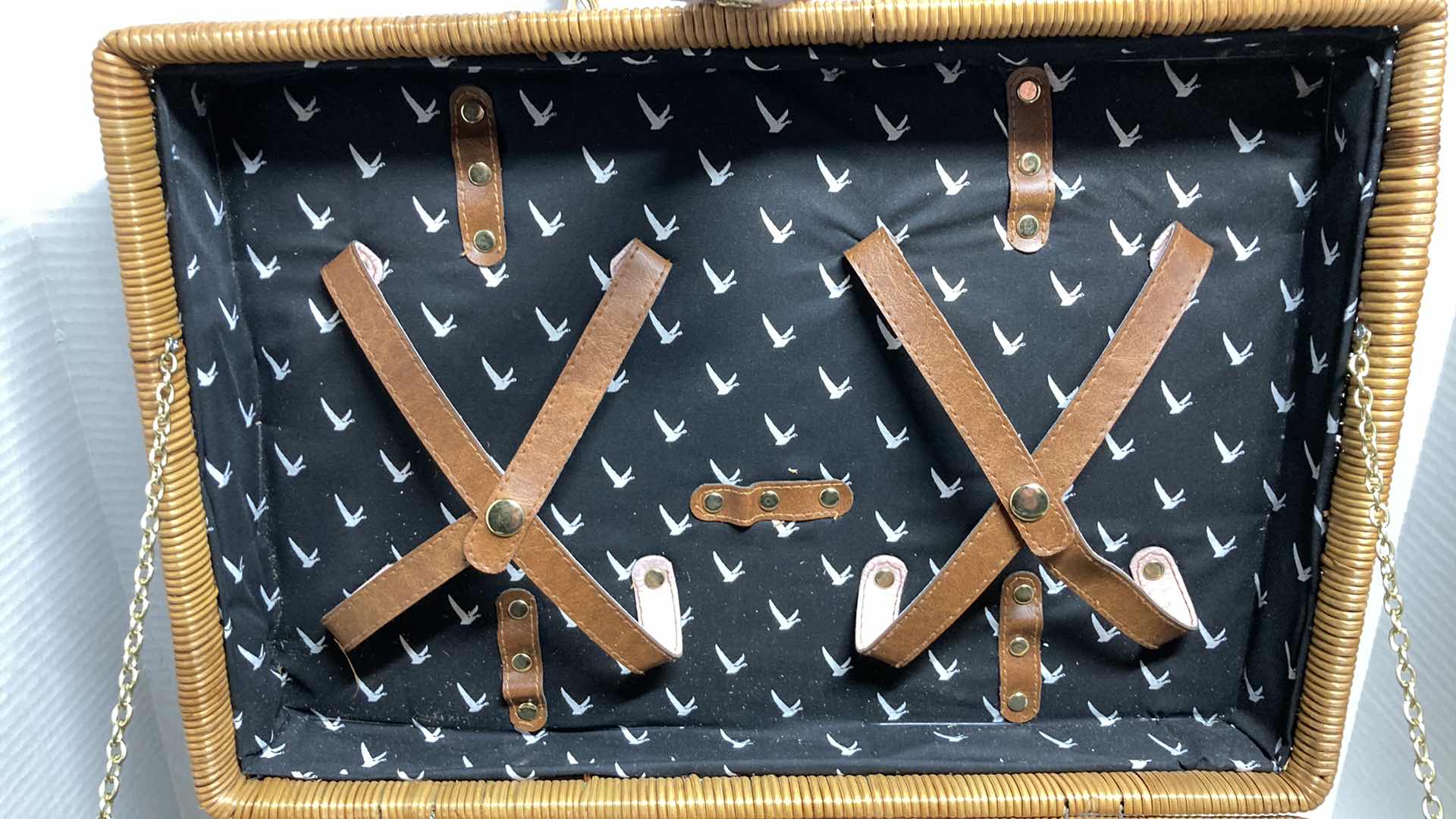 Photo 1 of GREY GOOSE VODKA WICKER PINIC SUITCASE 18” X 12” H8”