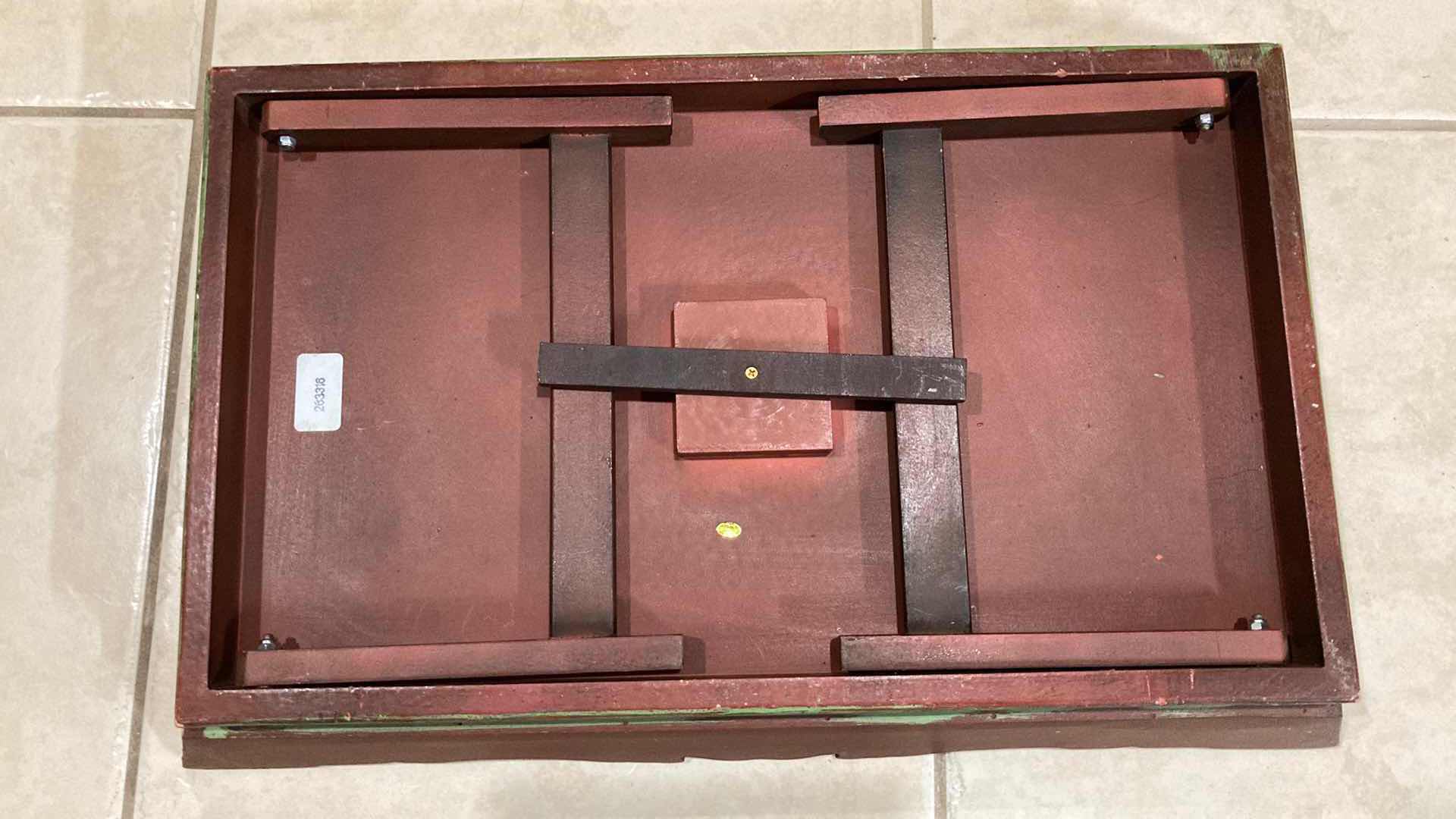 Photo 1 of MID-CENTURY ORNATE WOOD FOOD TRAY