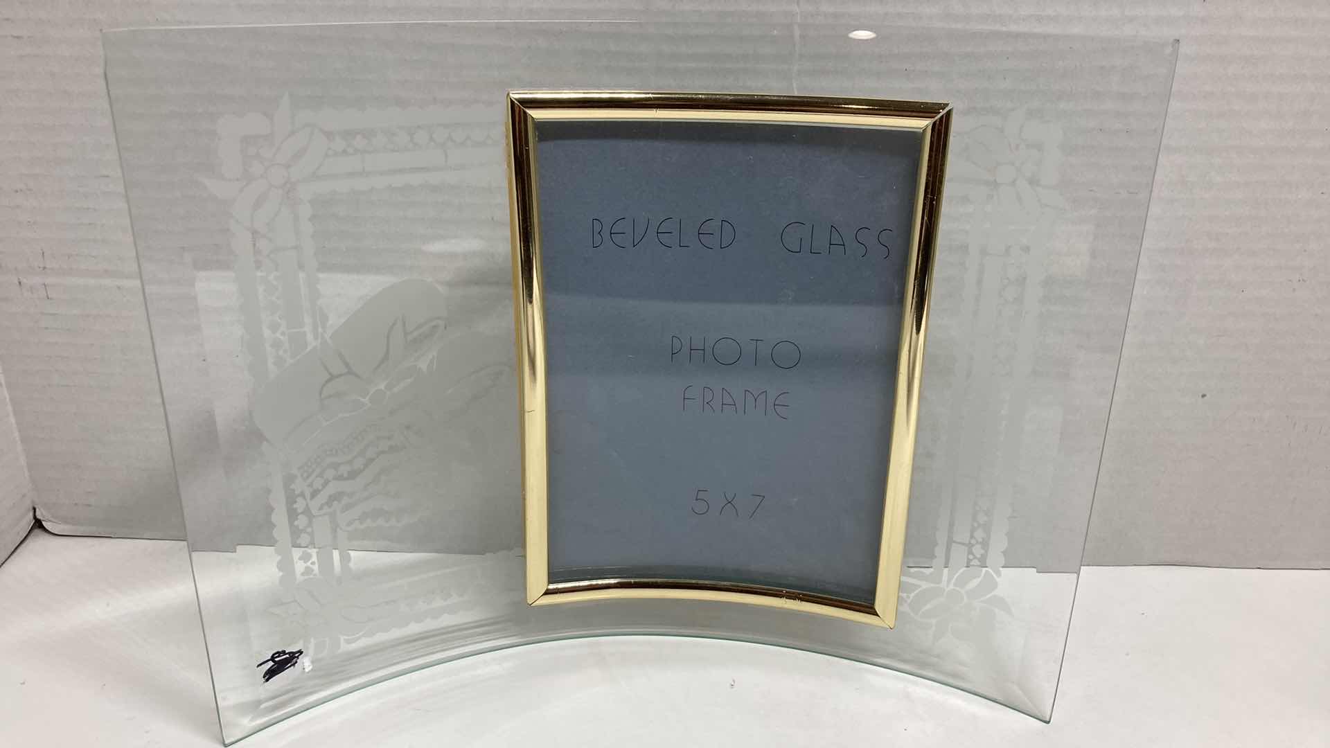 Photo 1 of BEVELED GLASS PHOTO FRAMES (2) 5” X 7”