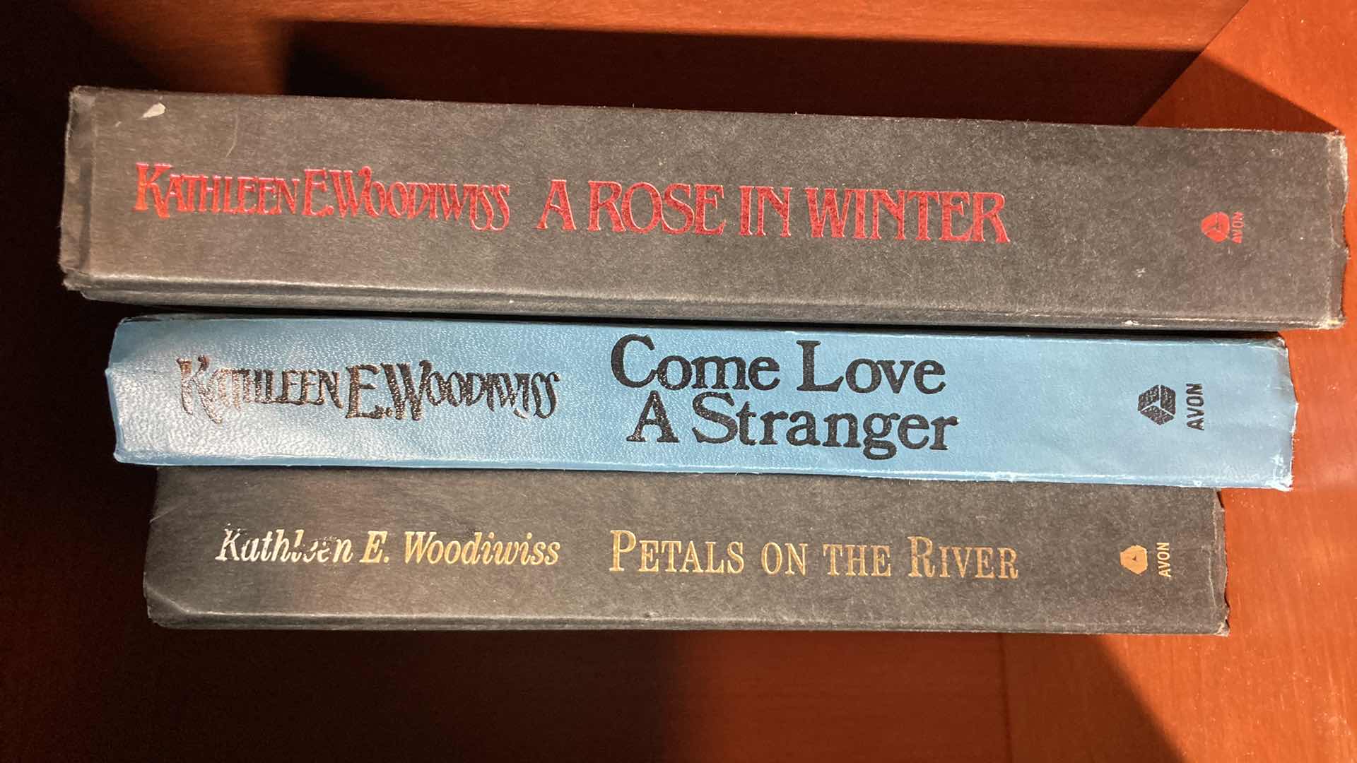 Photo 1 of LAVYRLE SPENCER (6) & KATHLEEN E. WOODIEISS (3) LEATHER HARD COVER BOOKS