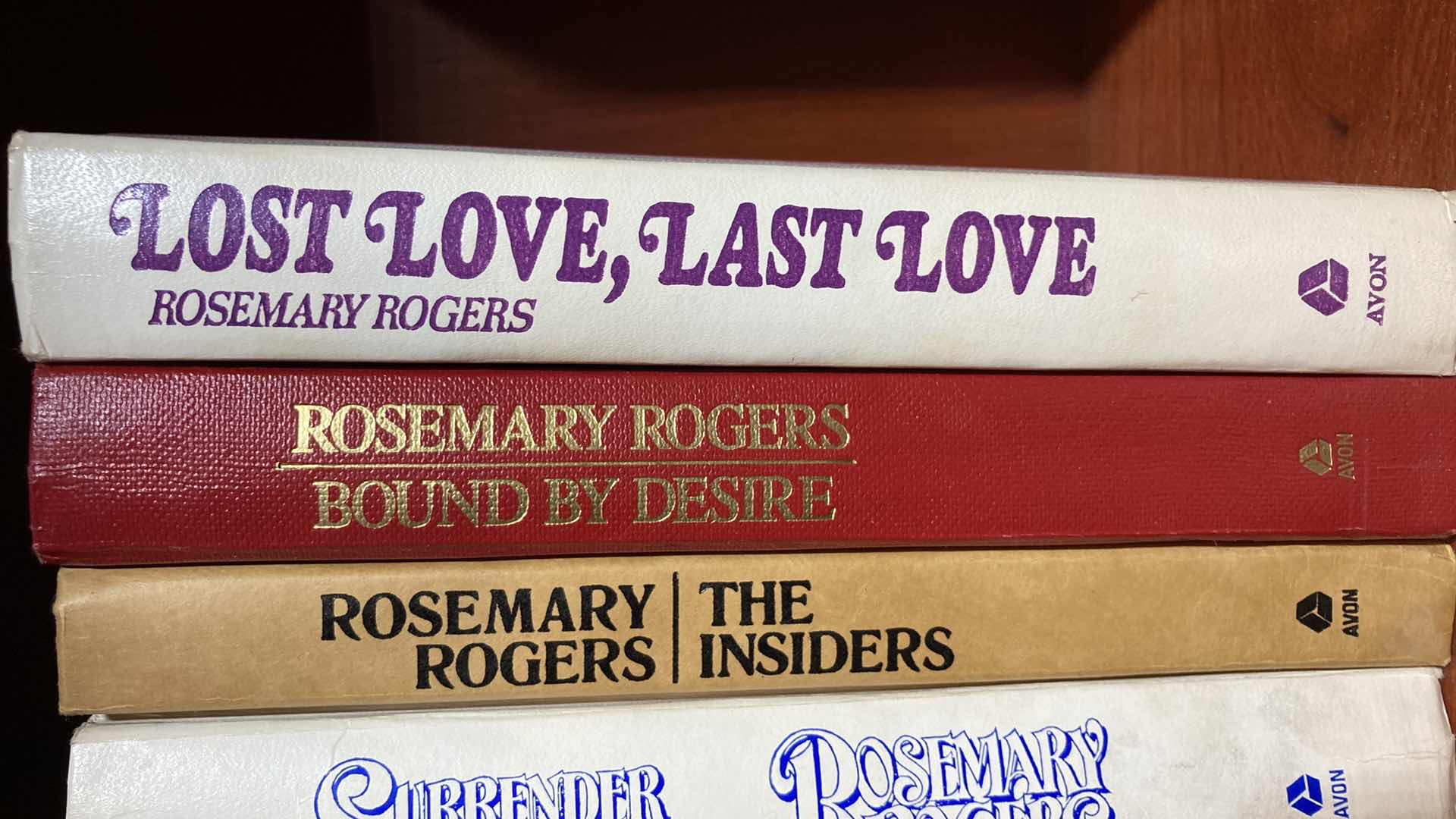 Photo 1 of ROSEMARY ROGERS LEATHER HARD COVER BOOKS (5)