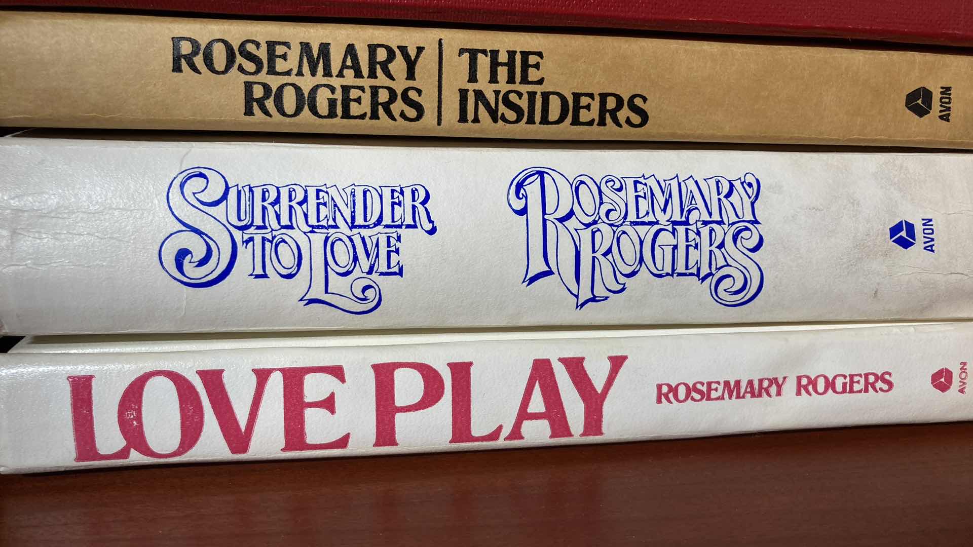 Photo 1 of ROSEMARY ROGERS LEATHER HARD COVER BOOKS (5)