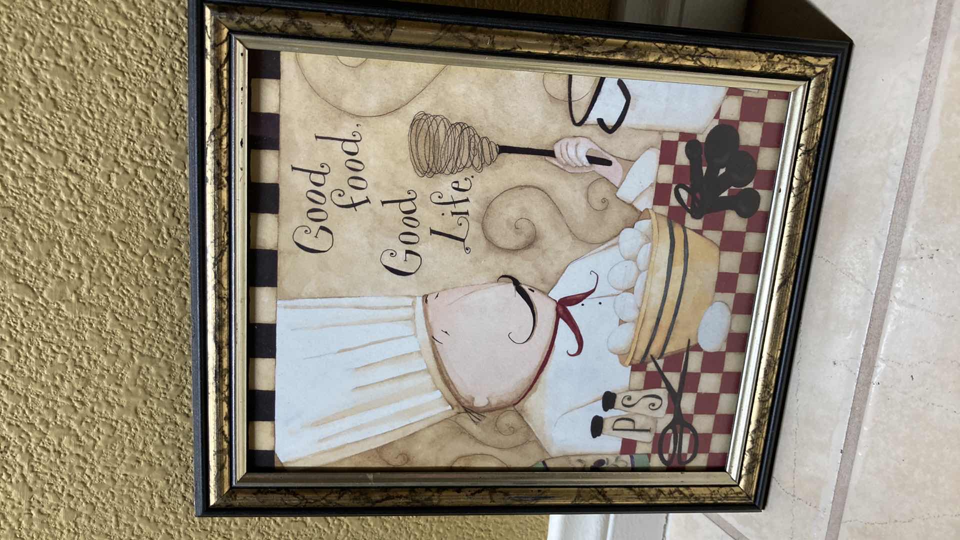 Photo 1 of DAN DIPAOLO ITALIAN CHEF FRAMED ARTWORK (3) 12” X 10”