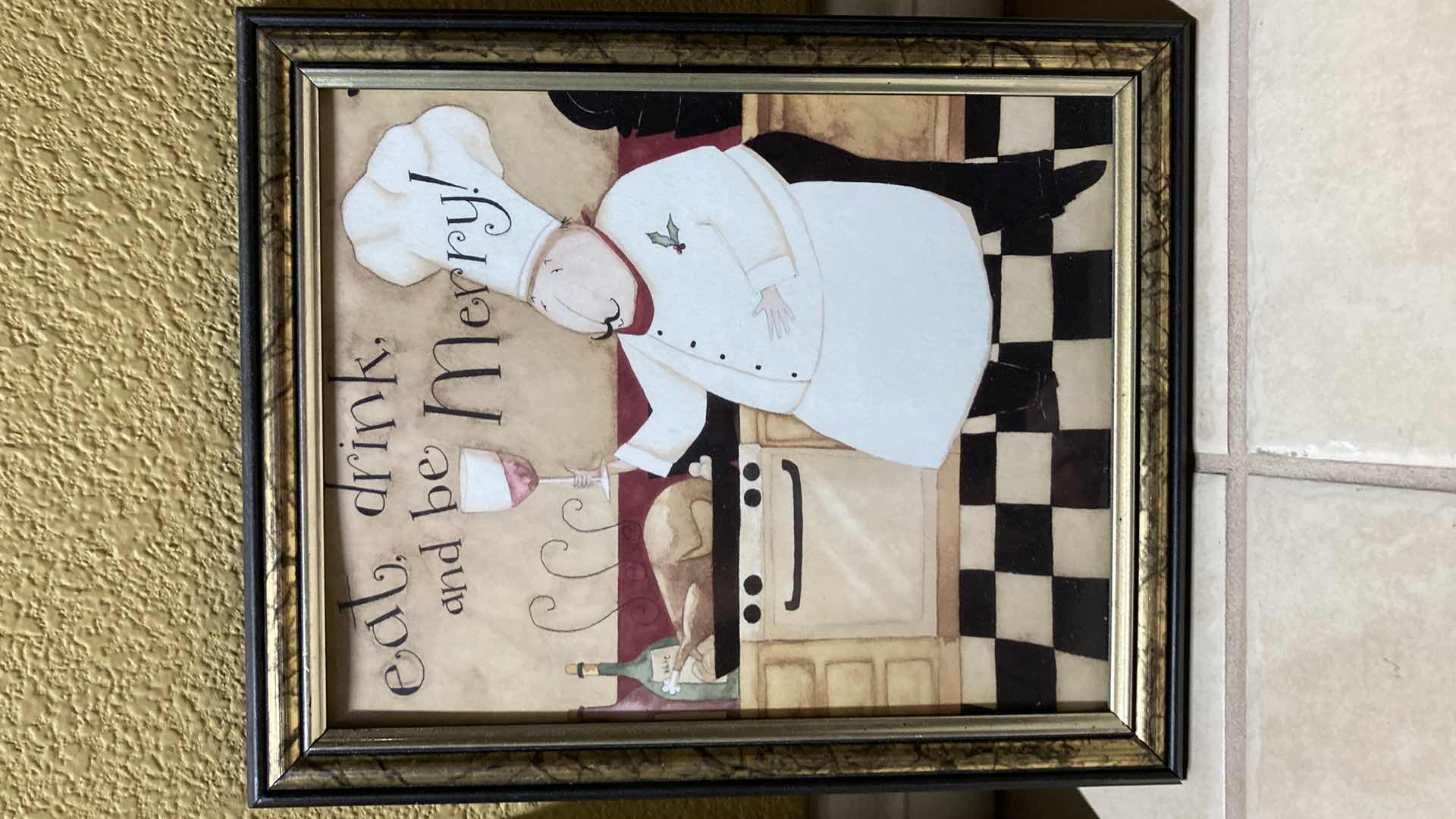 Photo 1 of DAN DIPAOLO ITALIAN CHEF FRAMED ARTWORK (3) 12” X 10”