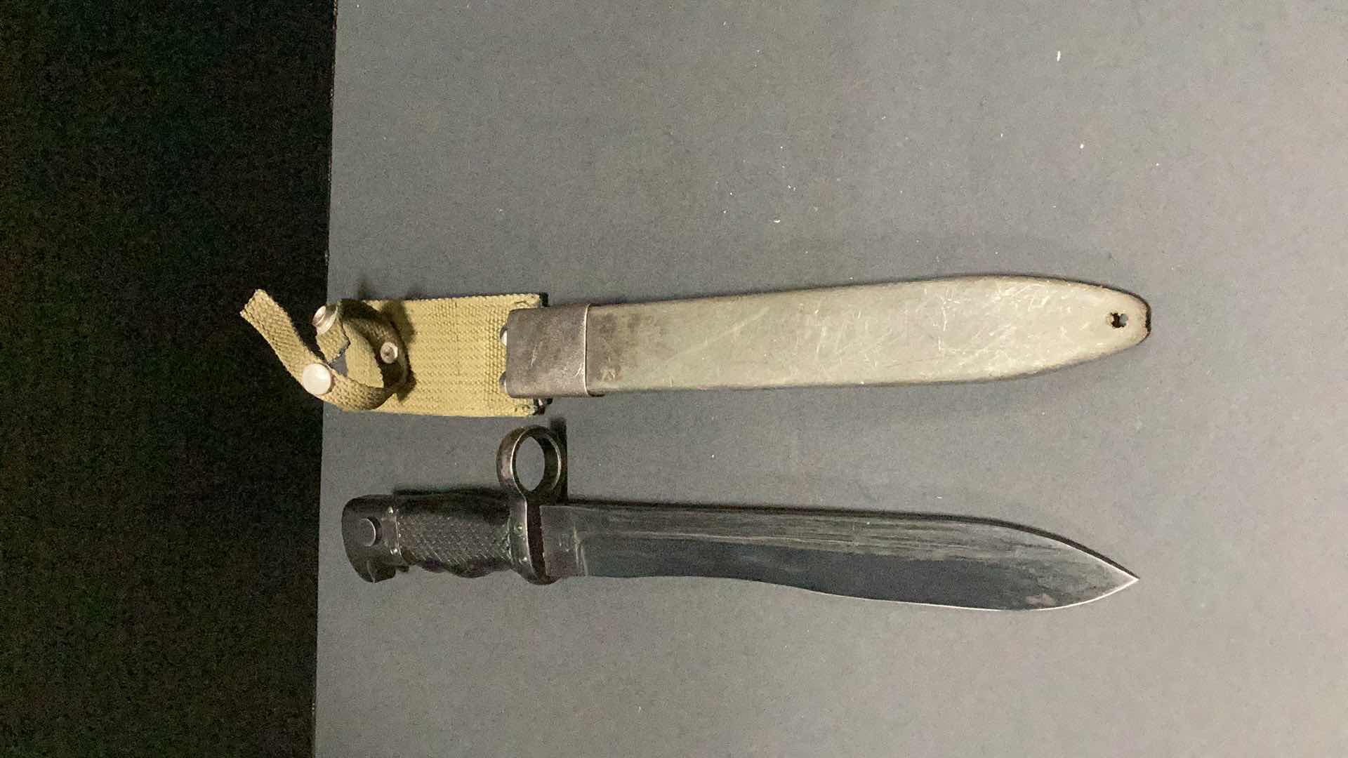 Photo 3 of ARMY BAYONET 13” WITH SCABBARD