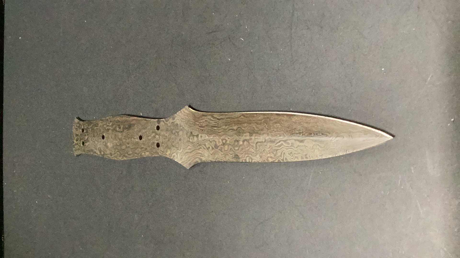 Photo 1 of DAMASCUS STYLE STEEL 9” THROWING KNIFE