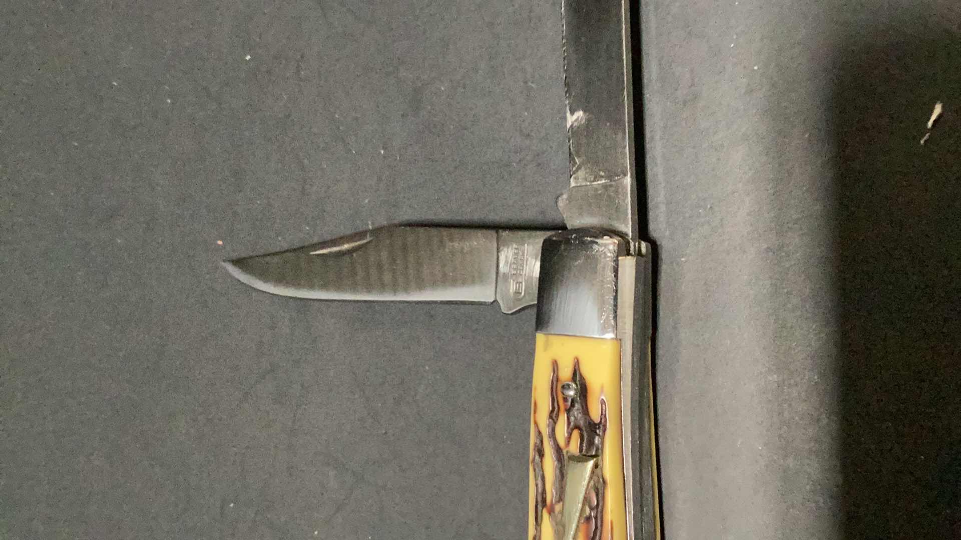 Photo 1 of BEAVER CREEK BONE HANDLE 7” POCKET KNIFE