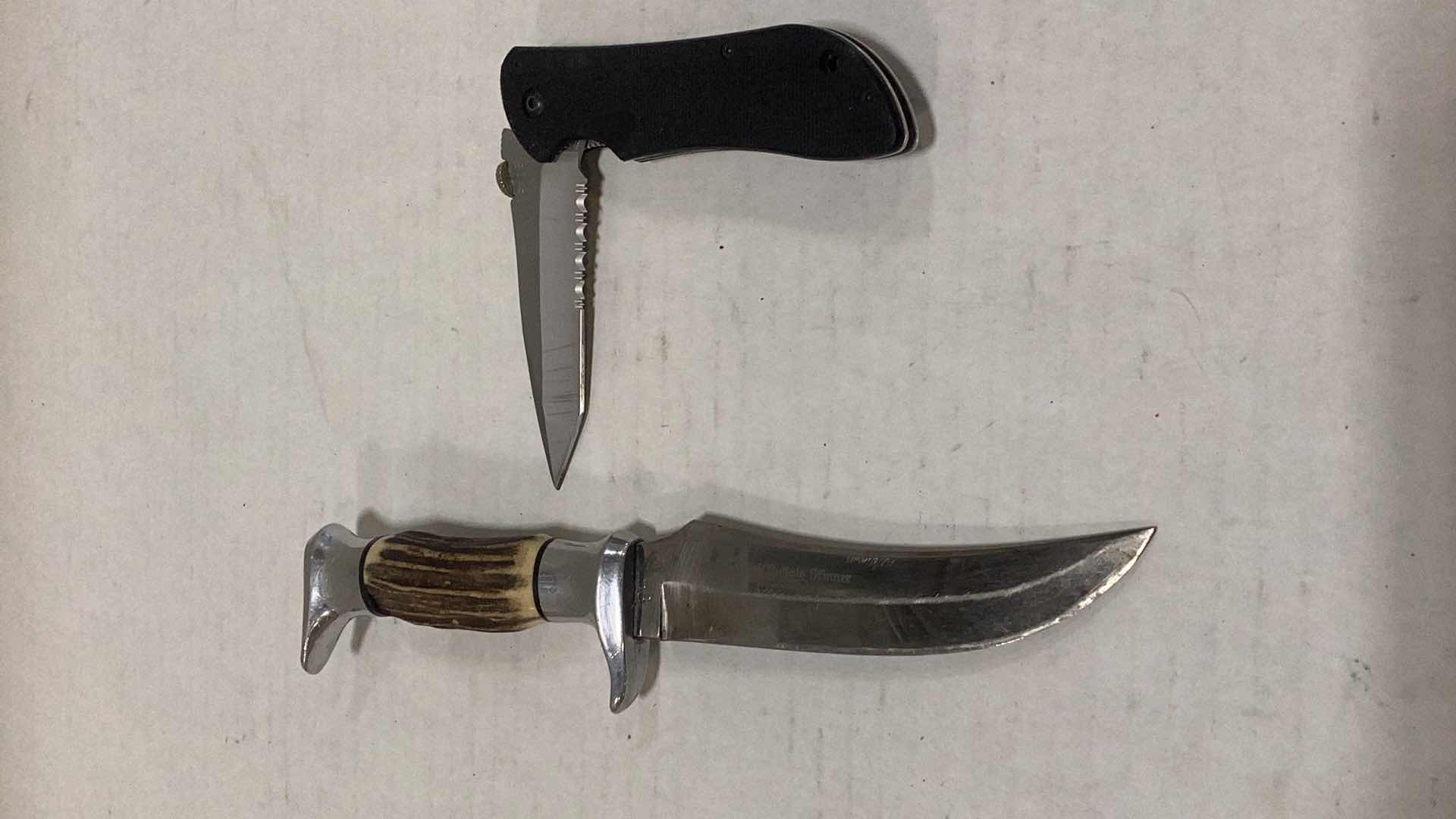 Photo 1 of EDGE BRAND ORIGINAL BUFFALO SKINNER AND POCKET KNIFE