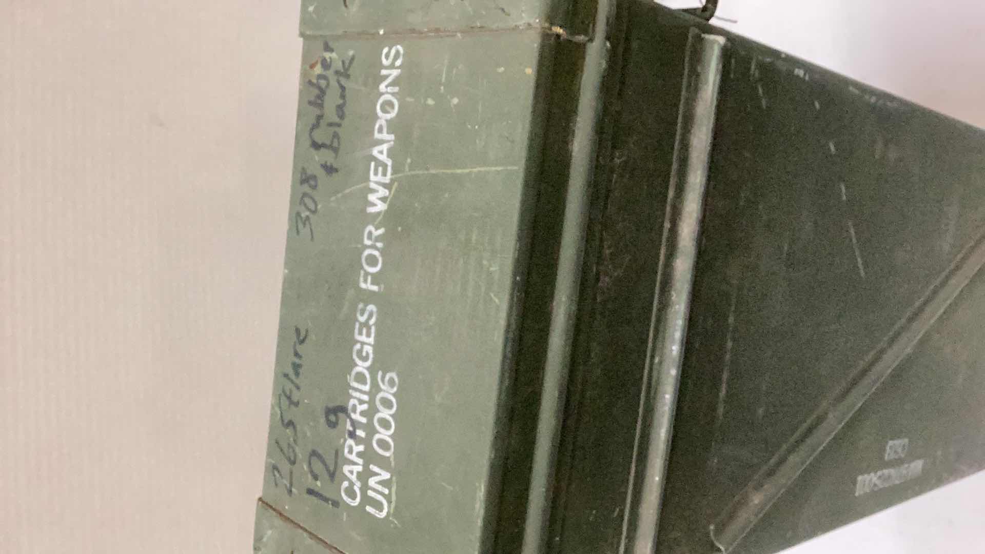 Photo 1 of METAL AMMUNITION CASE 11 X 6 X 32”H