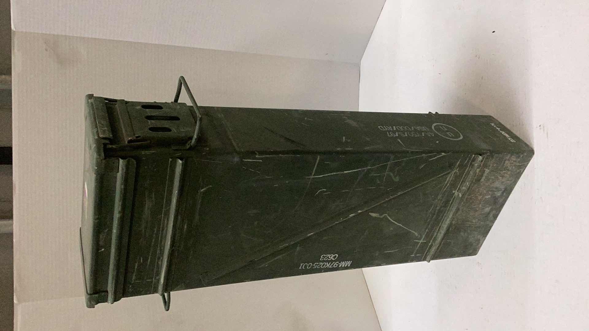 Photo 1 of METAL AMMUNITION CASE 11 X 6 X 32”H