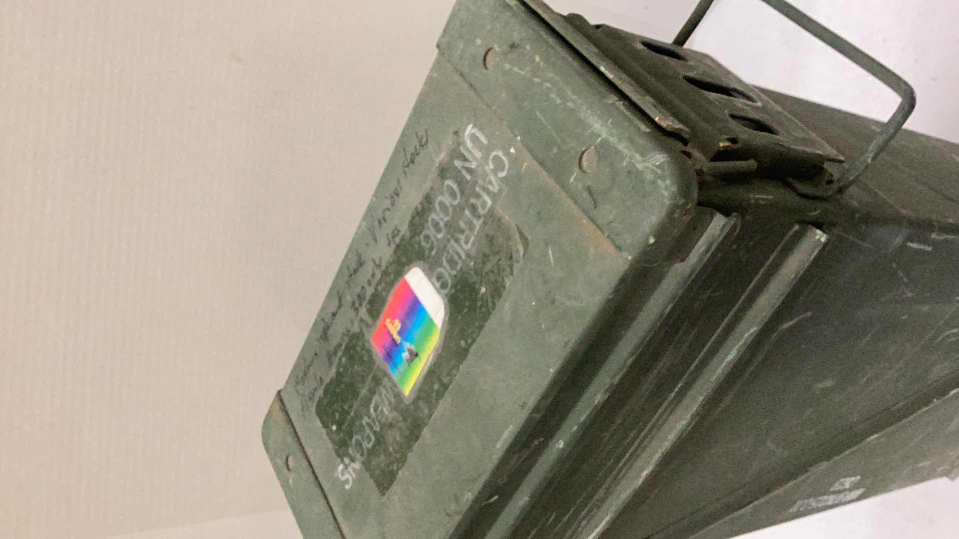 Photo 1 of METAL AMMUNITION CASE 11 X 6 X 32”H