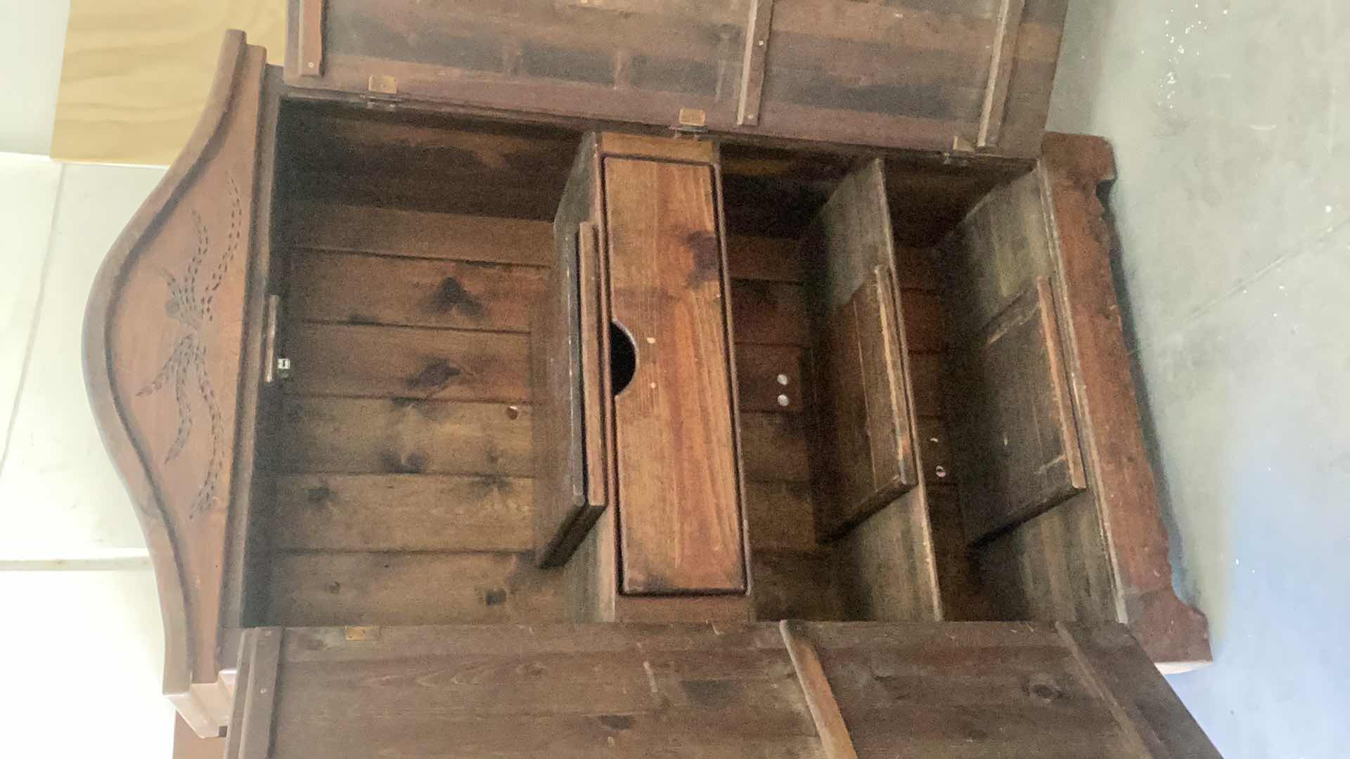 Photo 1 of KNOTTY WOOD ENTERTAINMENT CENTER 47” X 22” H 80”