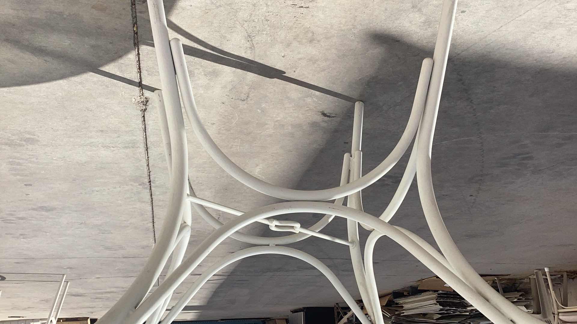 Photo 1 of 48" ROUND GLASS TOP PATIO TABLE 