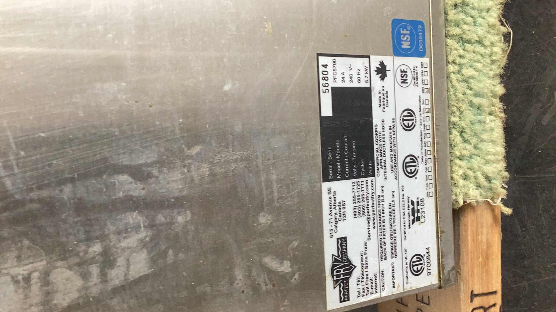 Photo 4 of PERFECT FRY COMPANY FRYER