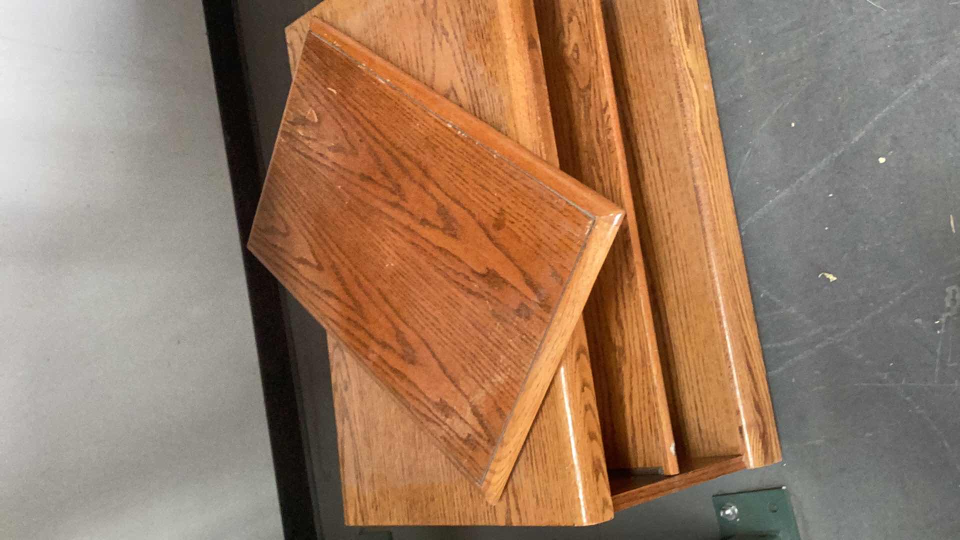 Photo 2 of OAK ENTERTAINMENT CABINET 30” X 18” H22”