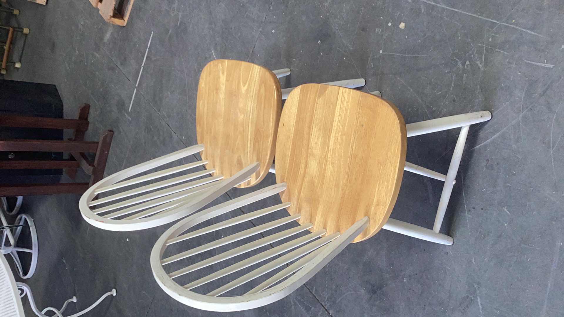 Photo 1 of 2-SPINDLE BACK SIDE CHAIRS