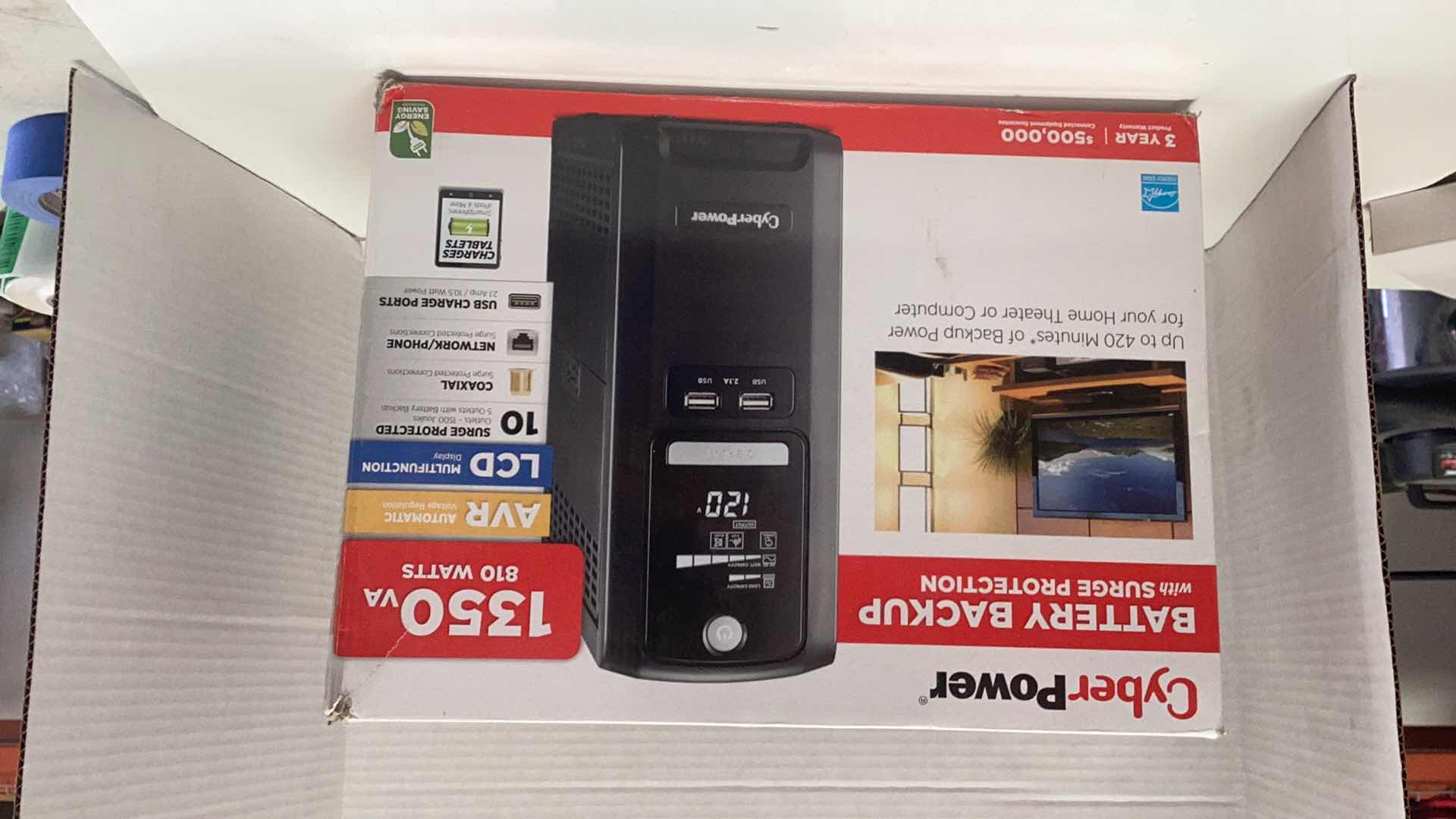 Photo 1 of CYBERPOWER 1350 VA 810 WATTS SURGE PROTECTOR