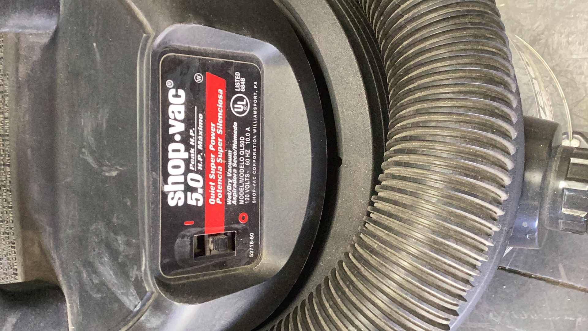 Photo 2 of SHOP-VAC 5.0 10 GALLON