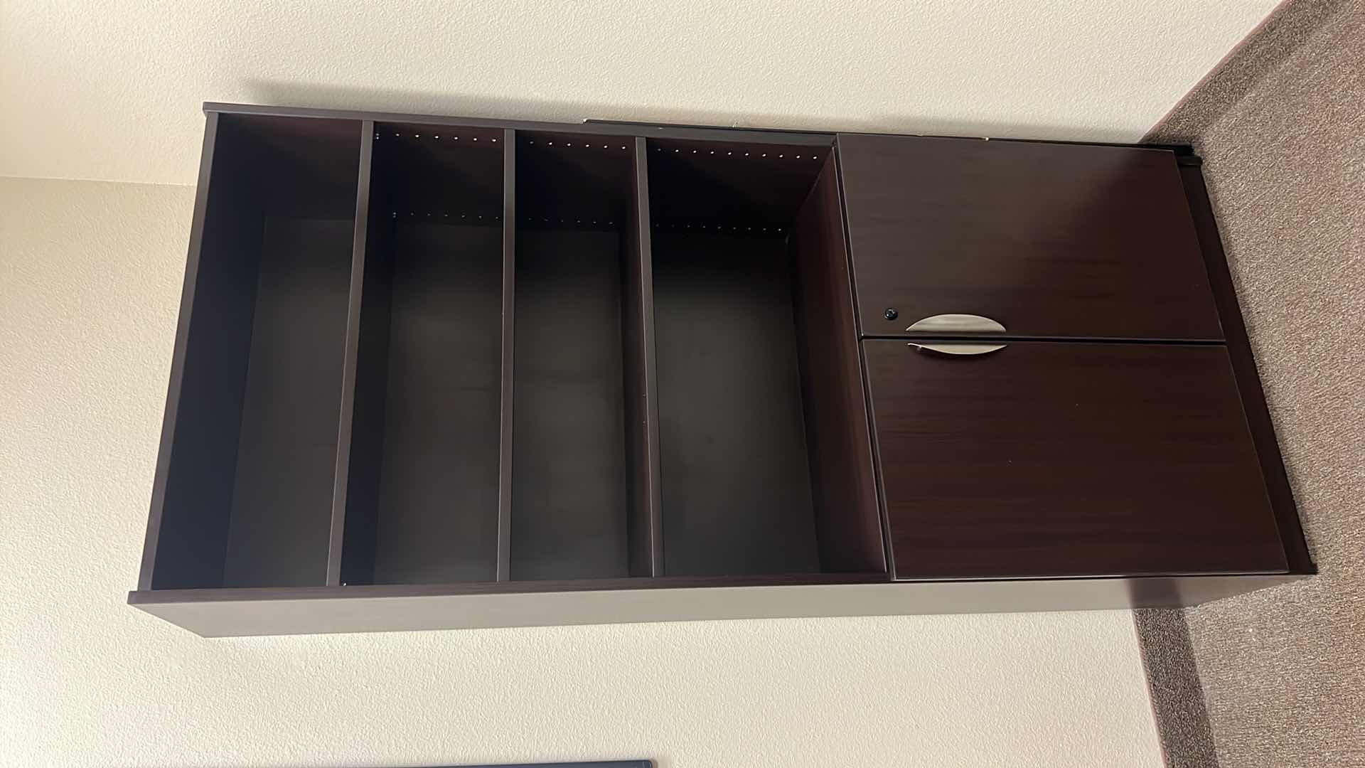 Photo 1 of CHERRY PRESSED WOOD BOOKCASE 32" X 14" H71"