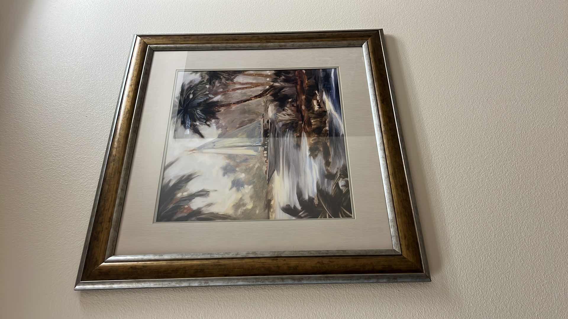 Photo 1 of GOLD & COPPER FRAMED TOMMY BAHAMA “SAILBOAT” ARTWORK 38” x 38”