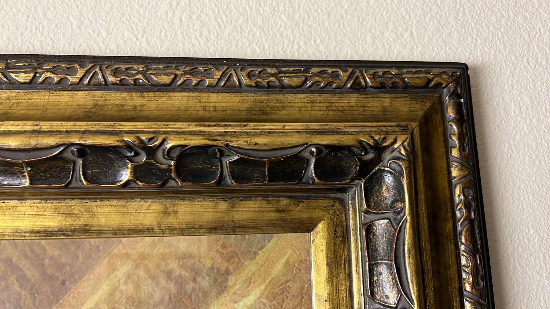 Photo 1 of GOLD FRAMED TOMMY BAHAMA “TROPICAL PLANT” SIGNED ARTWORK 33” x 45”