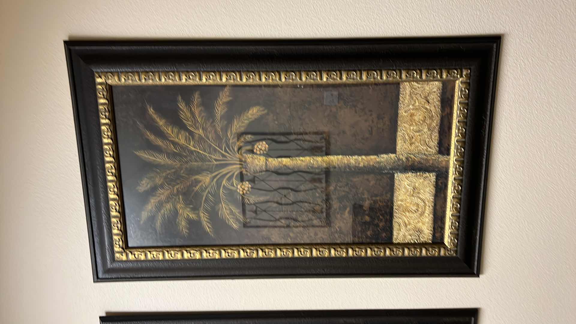 Photo 1 of FRAMED “PALM TREE” ARTWORK 28” x 47”
