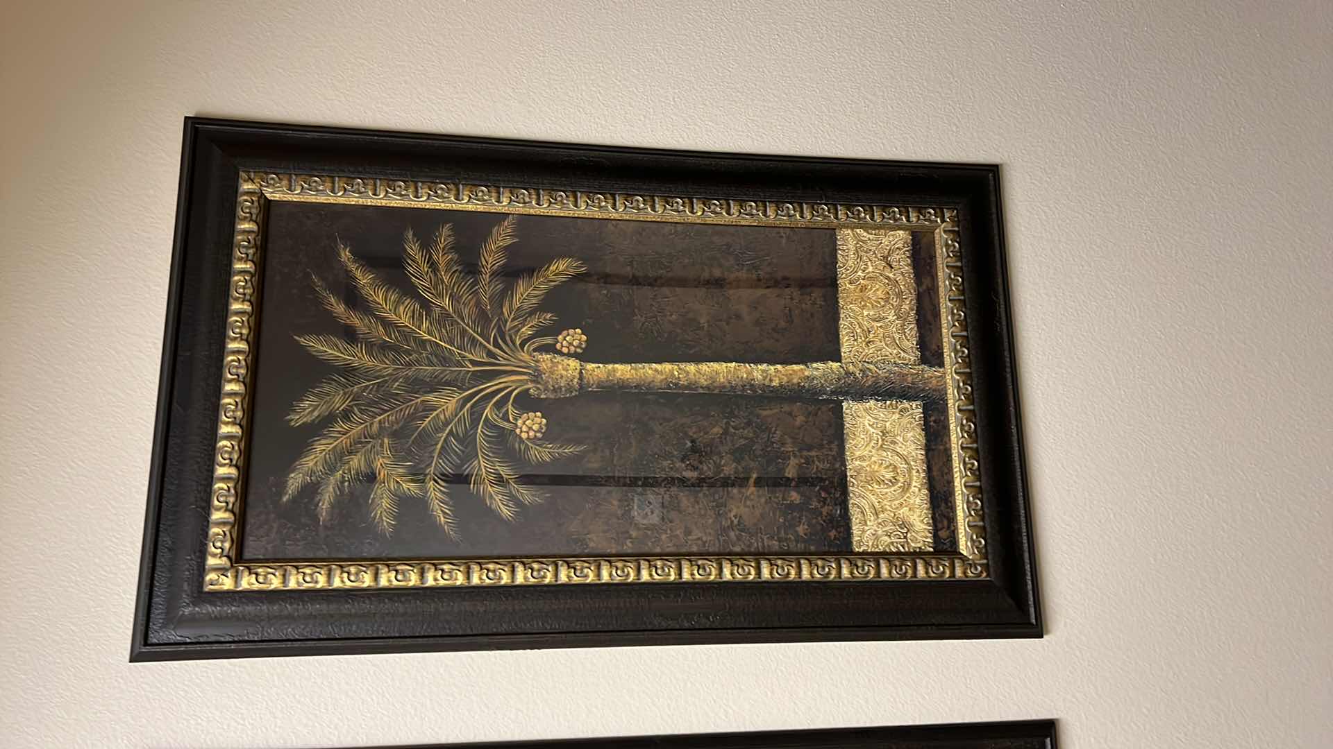 Photo 1 of FRAMED “PALM TREE” ARTWORK 28” x 47”