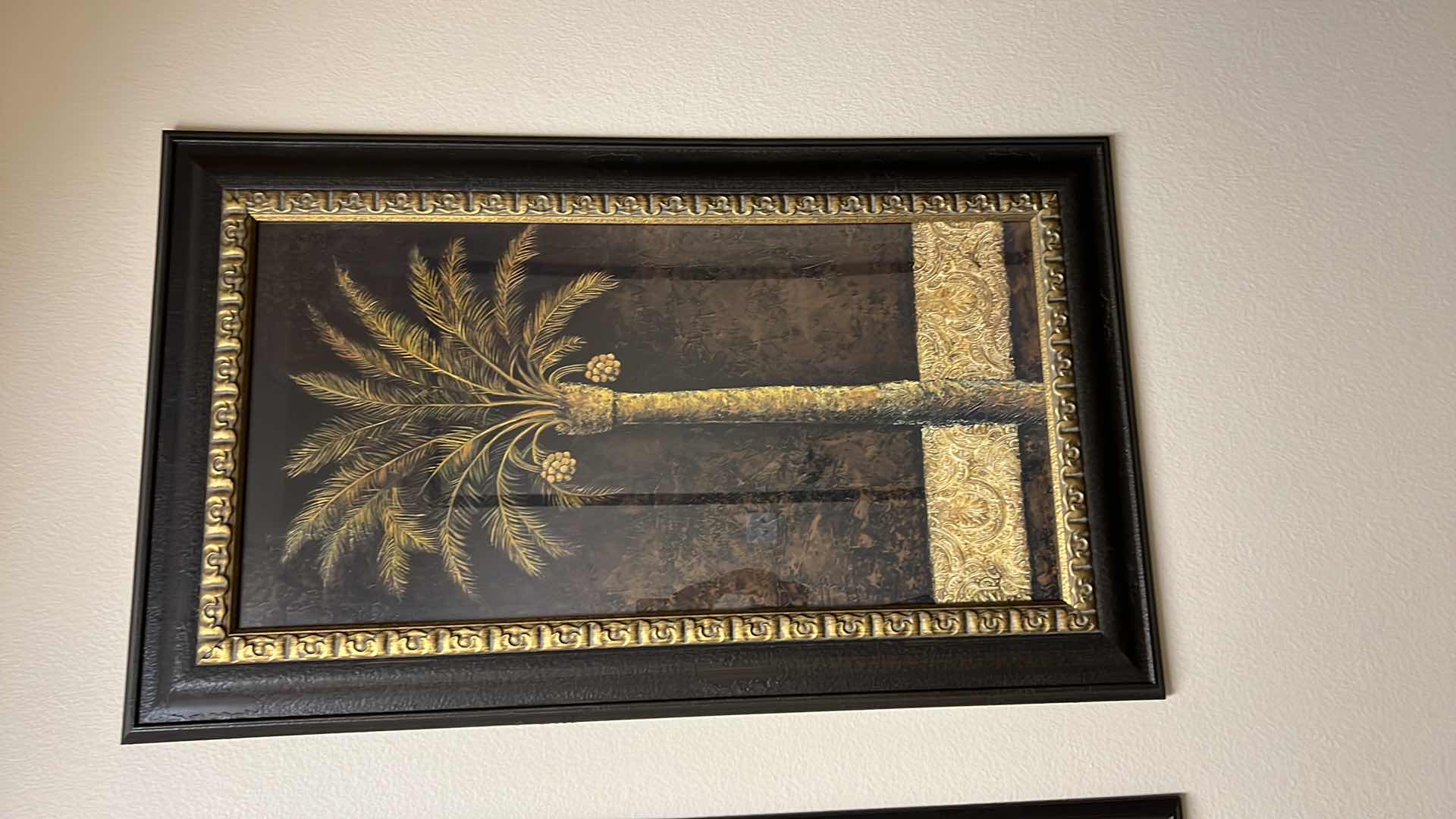 Photo 1 of FRAMED “PALM TREE” ARTWORK 28” x 47”