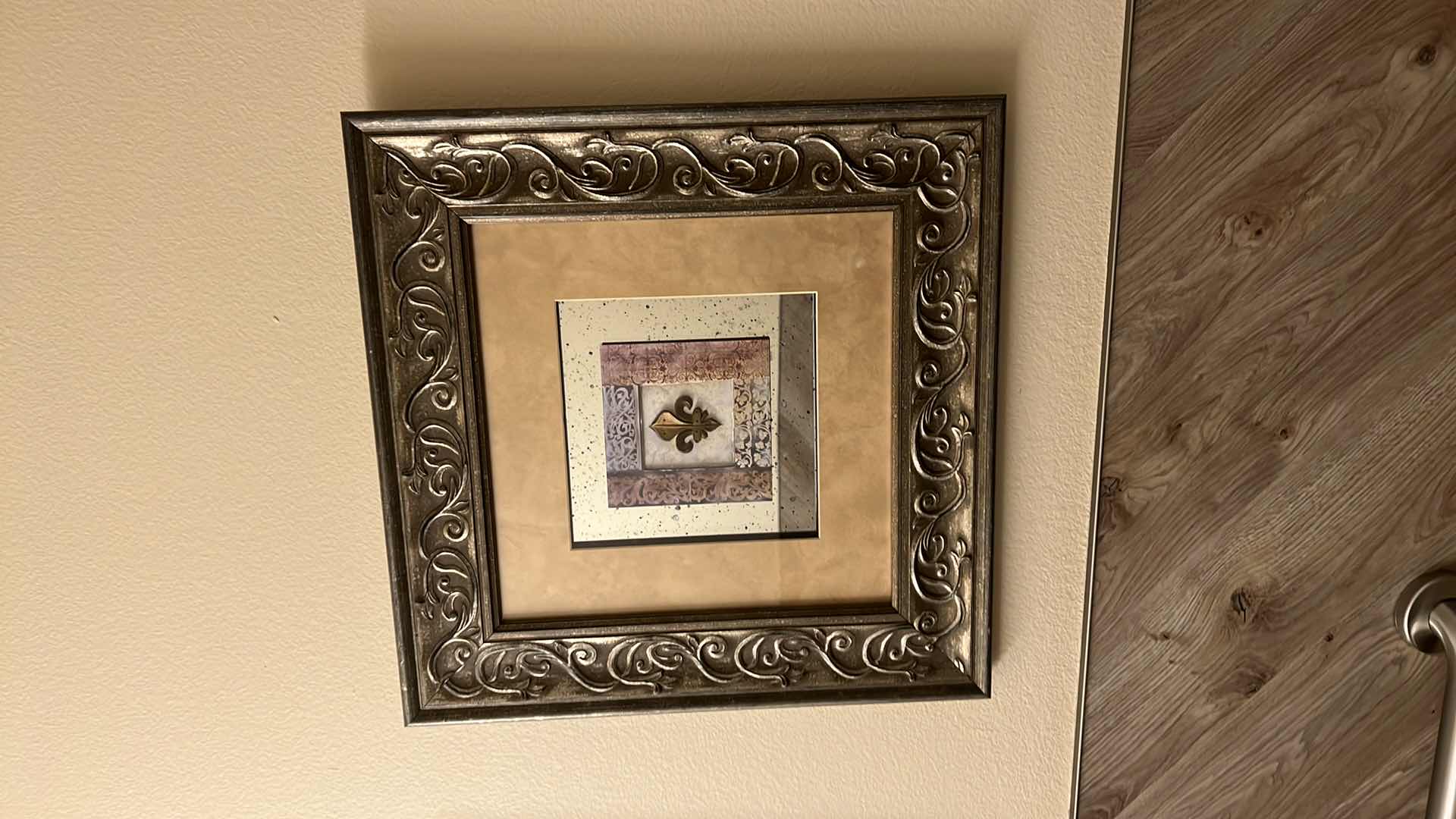 Photo 1 of 2-FRAMED MIRROR ARTWORKS 22” x 22”