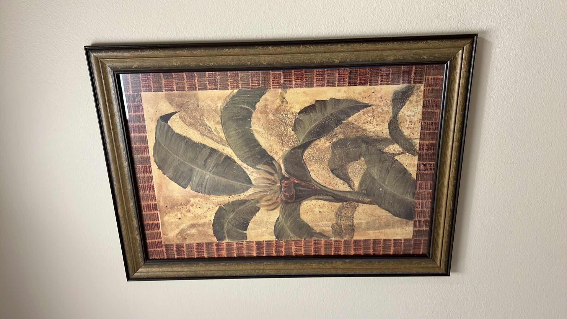 Photo 1 of FRAMED “PLANT” SIGNEF ARTWORK 30” x 42