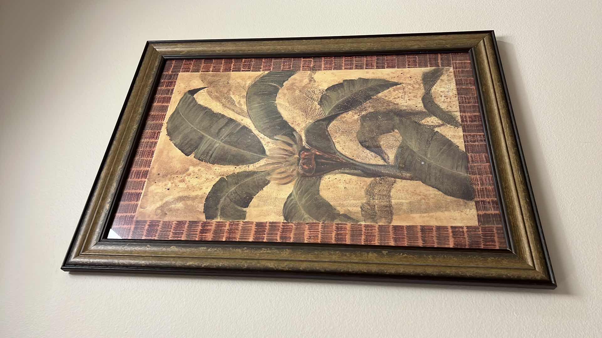 Photo 1 of FRAMED “PLANT” SIGNEF ARTWORK 30” x 42