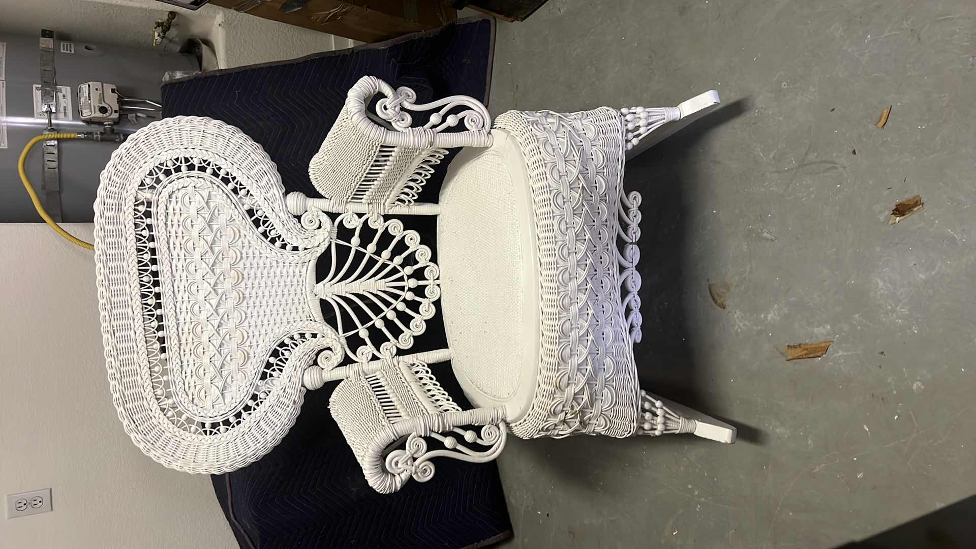 Photo 1 of ANTIQUE WICKER ROCKING CHAIR