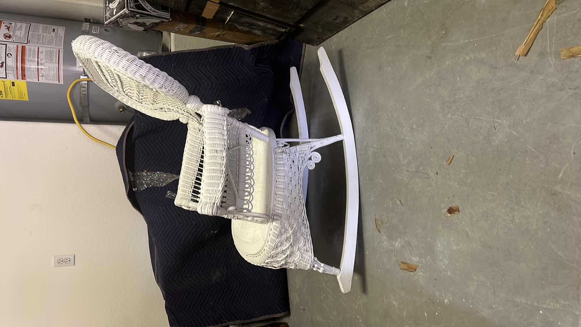 Photo 1 of ANTIQUE WICKER ROCKING CHAIR