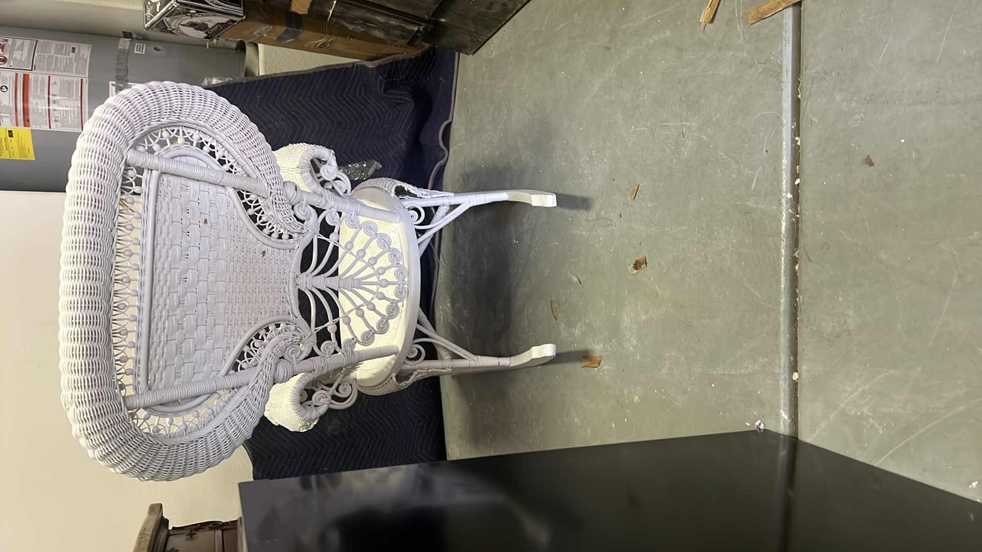 Photo 1 of ANTIQUE WICKER ROCKING CHAIR