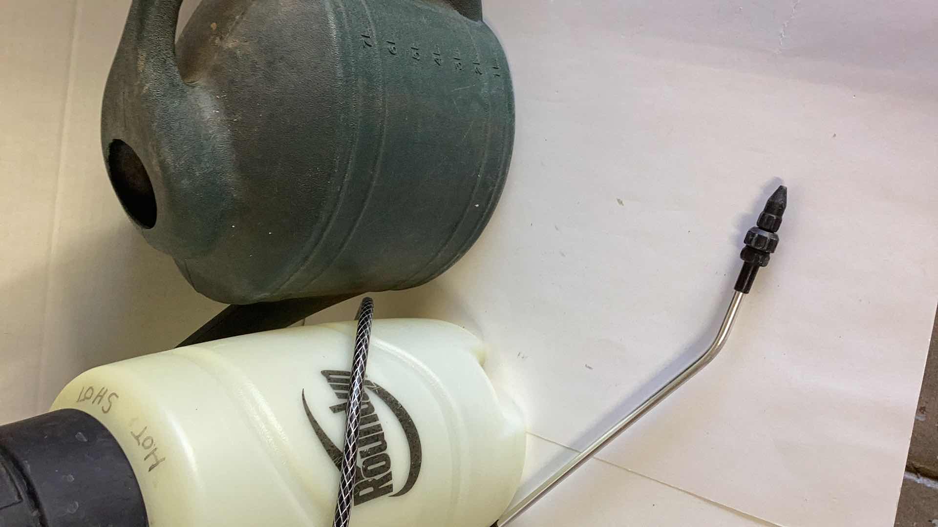 Photo 1 of ROUND UP LARGE BUG SPRAYER AND GARDEN WATERING CAN