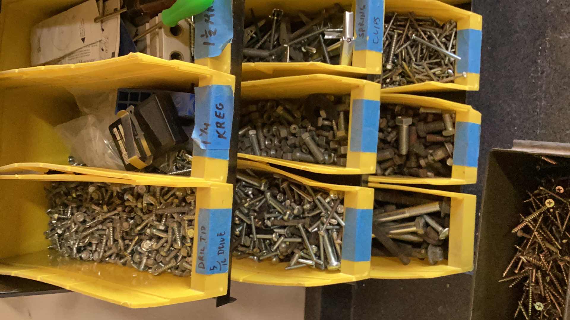 Photo 3 of RACK WITH ASSORTED SCREWS AND FASTENERS