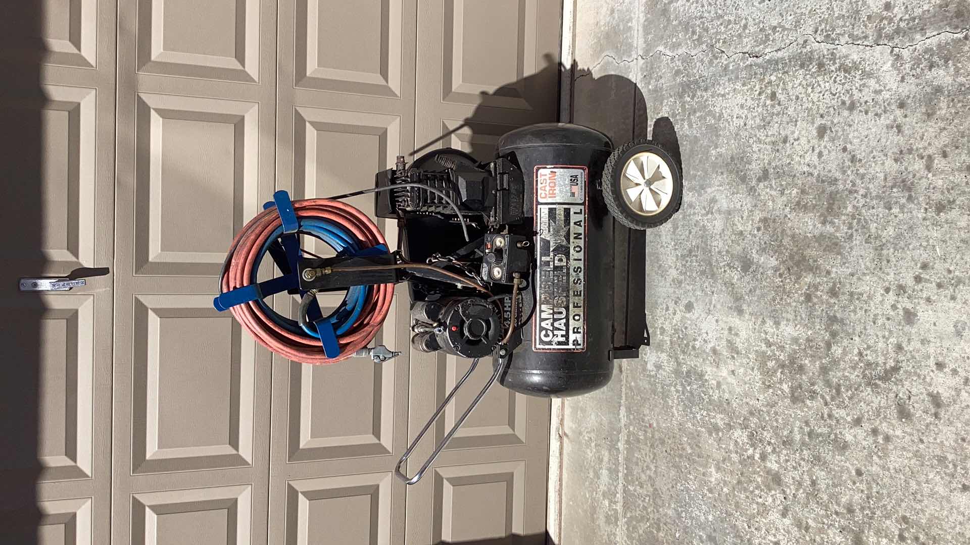 Photo 8 of CAMPBELL HAUSFELD 4.5 HP 20 GALLON AIR PUMP TESTED WORKING