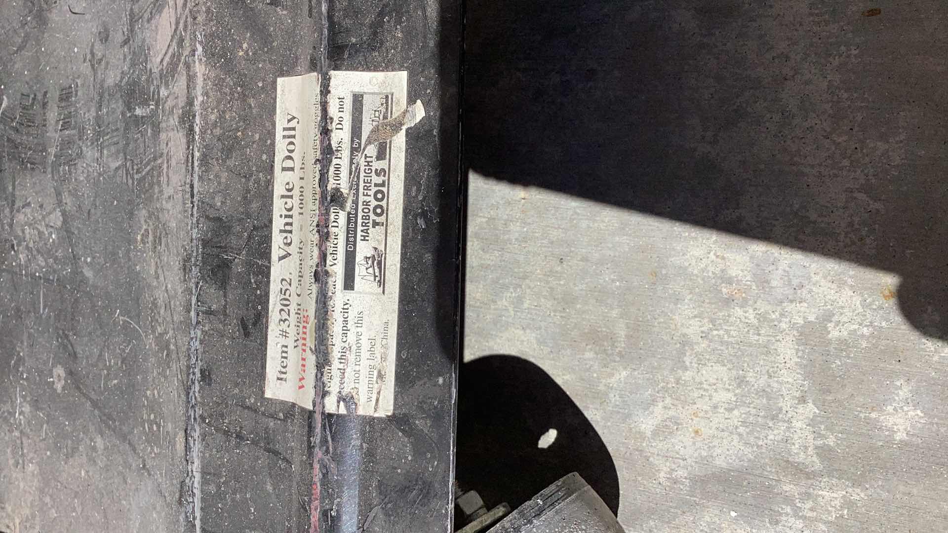 Photo 1 of 2 CAR WHEEL DOLLY WITH 1000 POUNDS