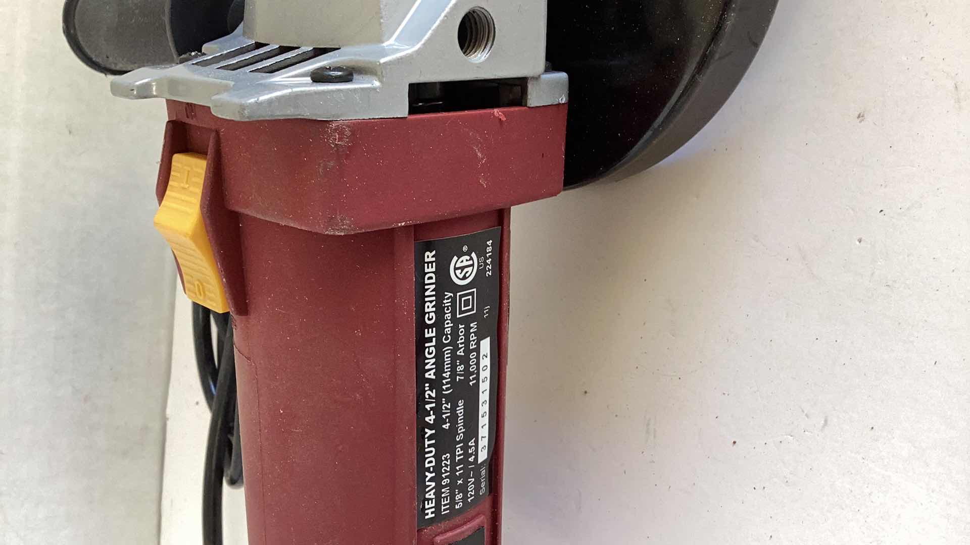 Photo 1 of NEW HEAVY DUTY 4 -1/2” ANGLE GRINDER