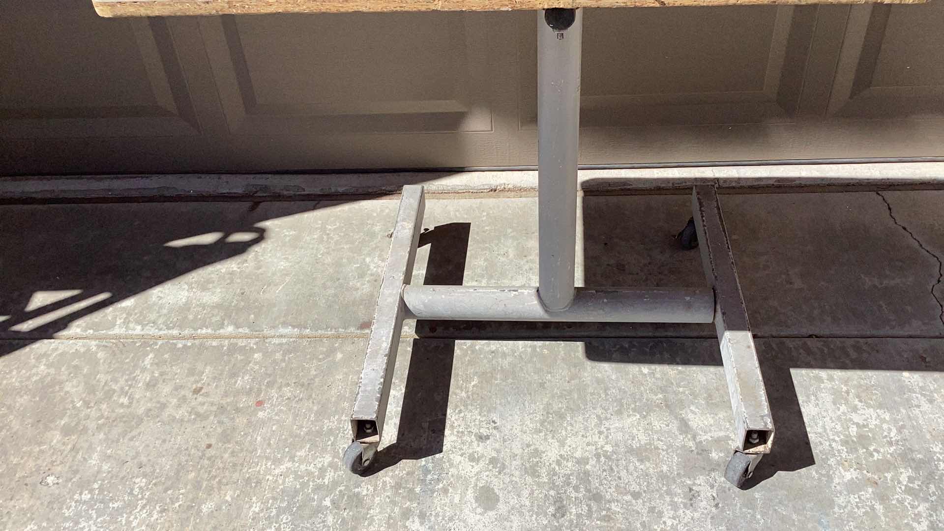 Photo 4 of 2 LARGE VISES WITH ROLLING STAND