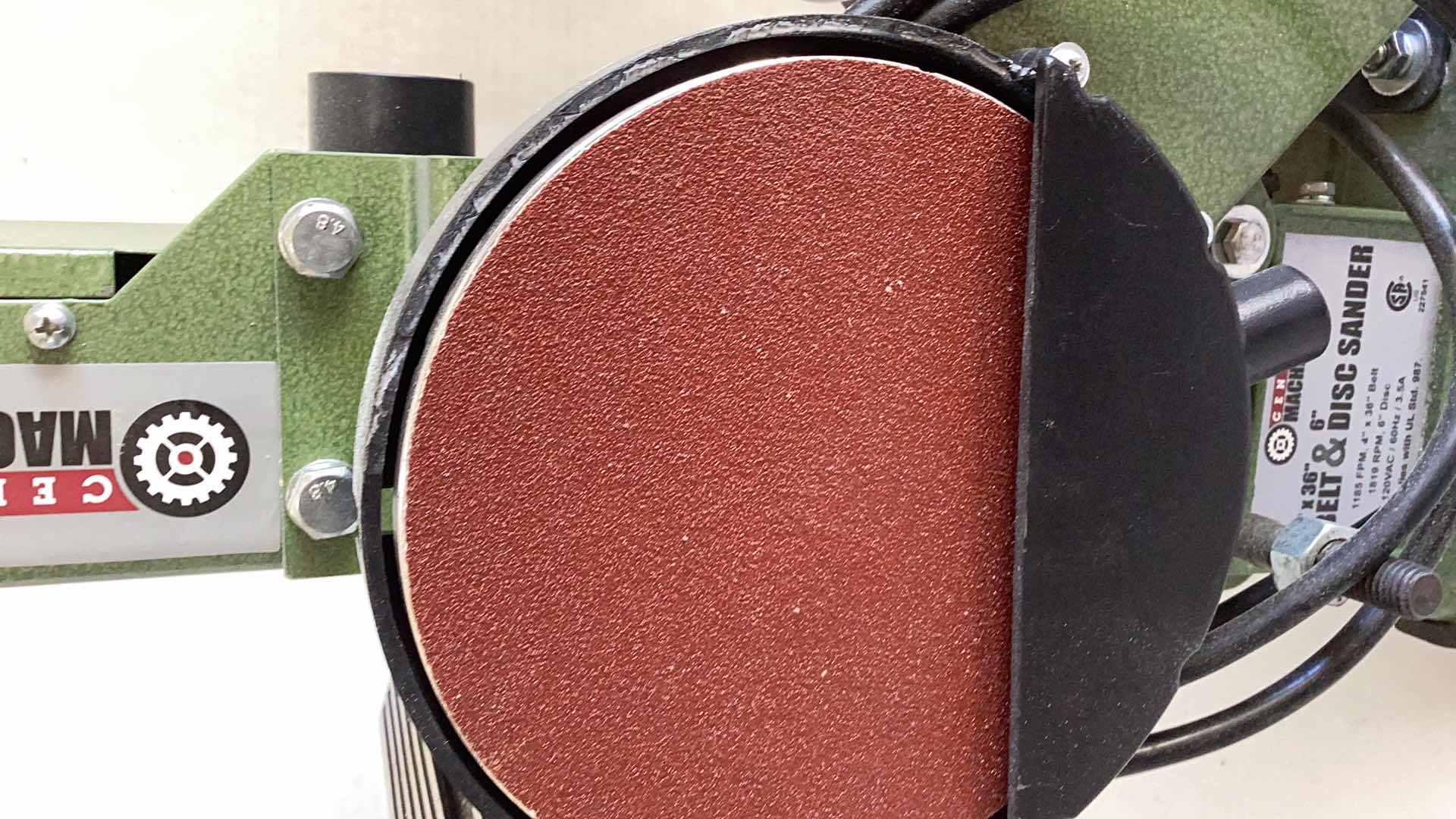 Photo 1 of CENTRAL MACHINERY BELT AND DISC SANDER