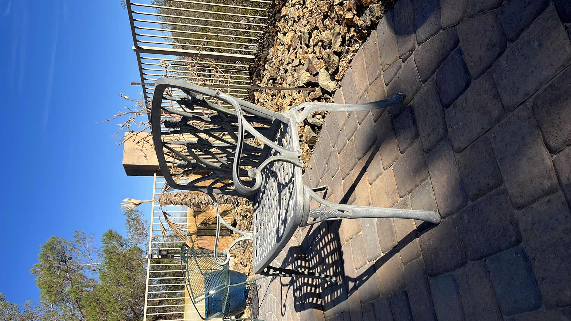 Photo 1 of BACKYARD/GARDEN DECOR FLORAL BENCH 42” X 17” H 36.5”