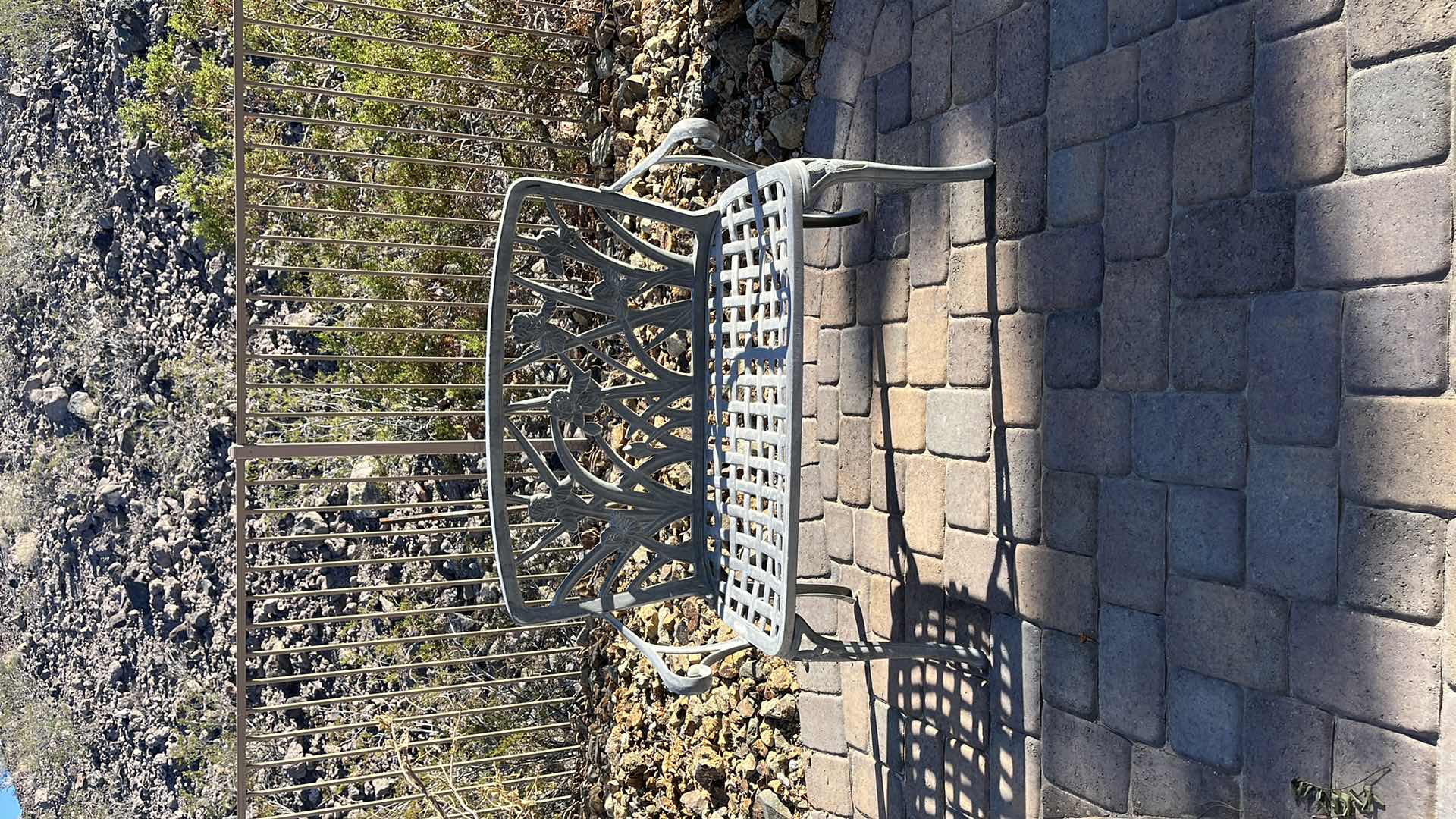 Photo 1 of BACKYARD/GARDEN DECOR FLORAL BENCH 42” X 17” H 36.5”