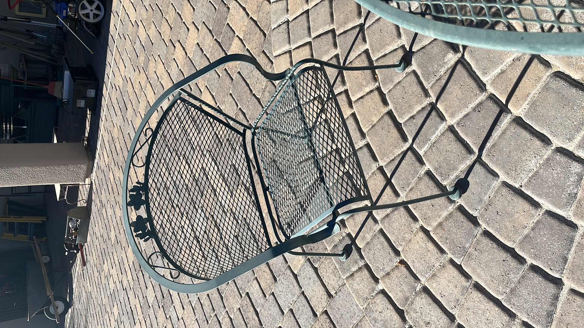 Photo 1 of BACKYARD/GARDEN METAL PATIO SET TABLE -  48” X H 28” , 4 CHAIRS 